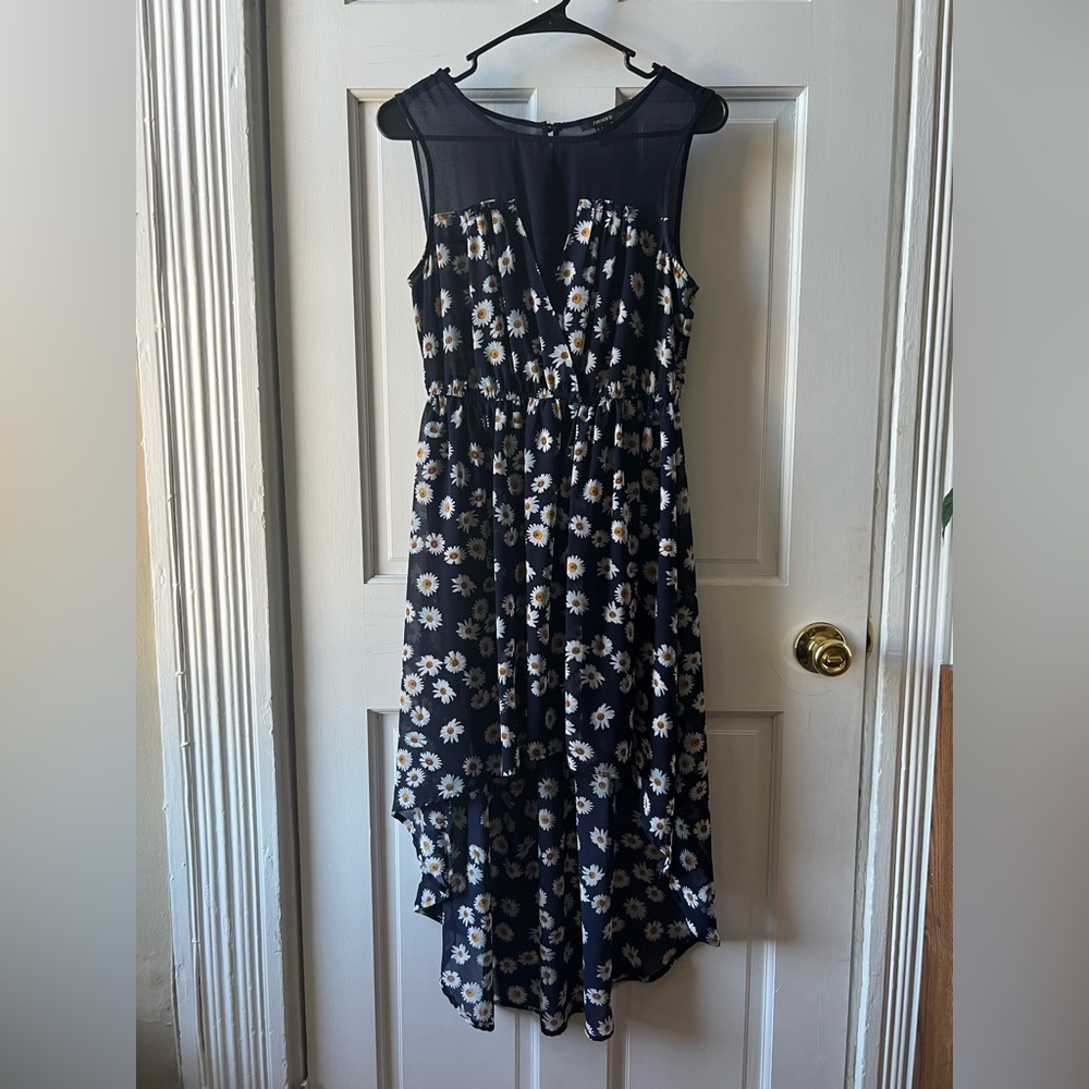 Navy Blue High-Low Dress size small